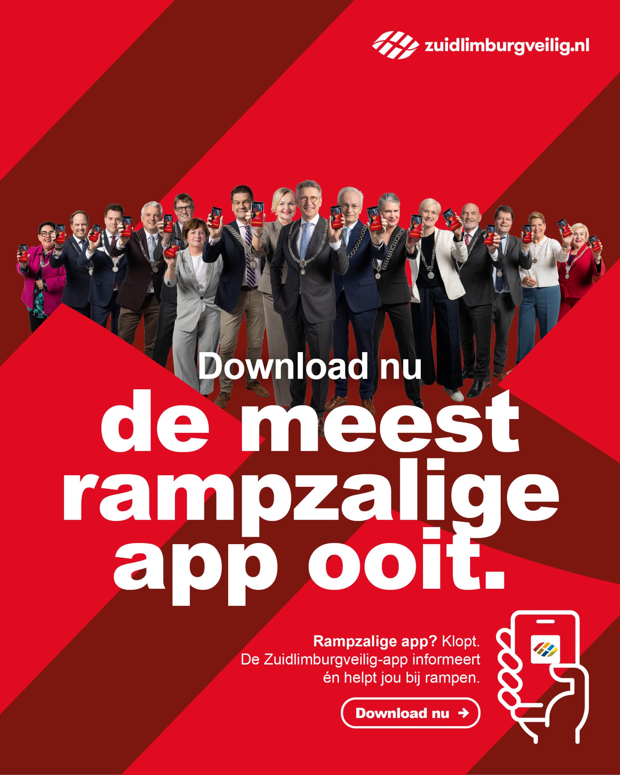Veiligheidsregio Zuid-Limburg lanceert ‘meest rampzalige app ooit’