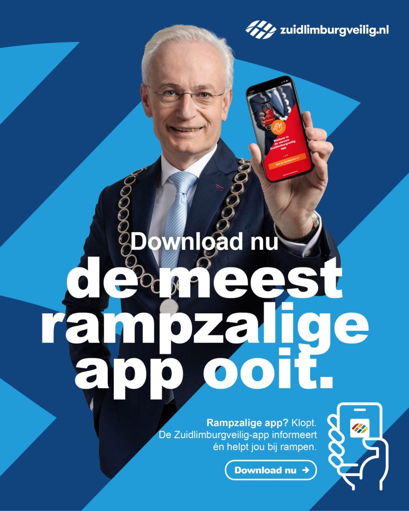 Veiligheidsregio Zuid-Limburg lanceert ‘meest rampzalige app ooit’