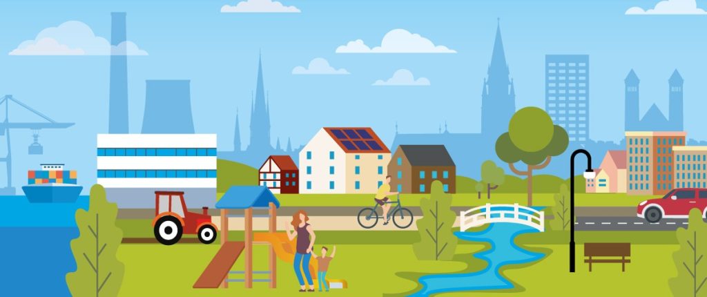 Banner illustratie Omgevingsvisie 2025-2040