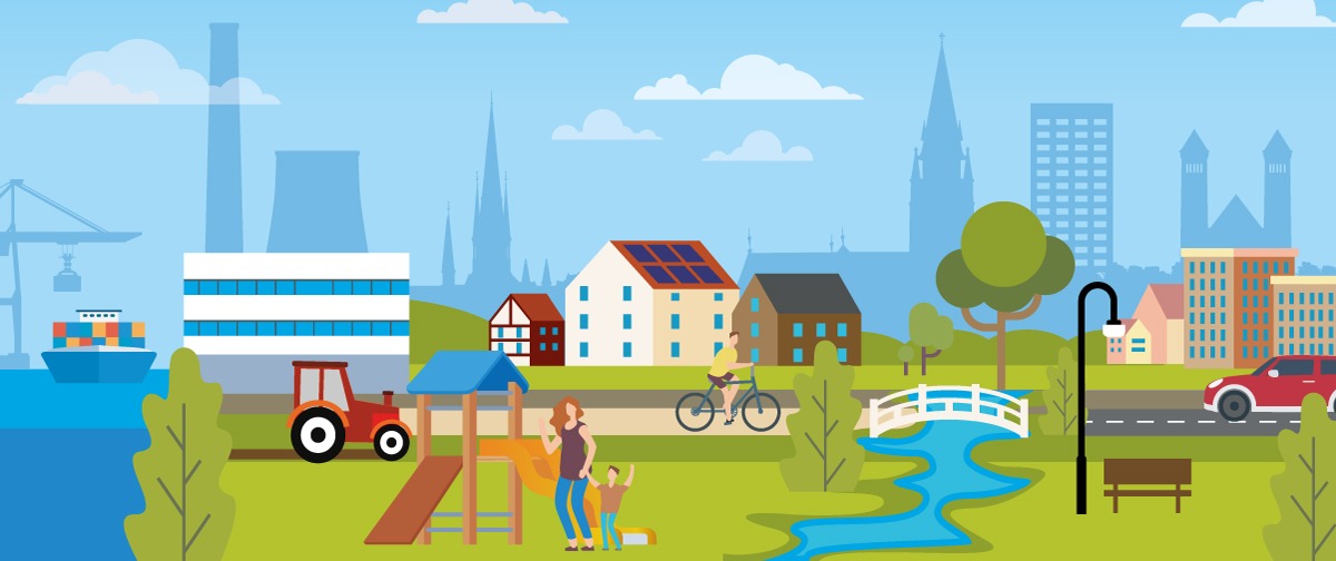 Banner illustratie Omgevingsvisie 2025-2040