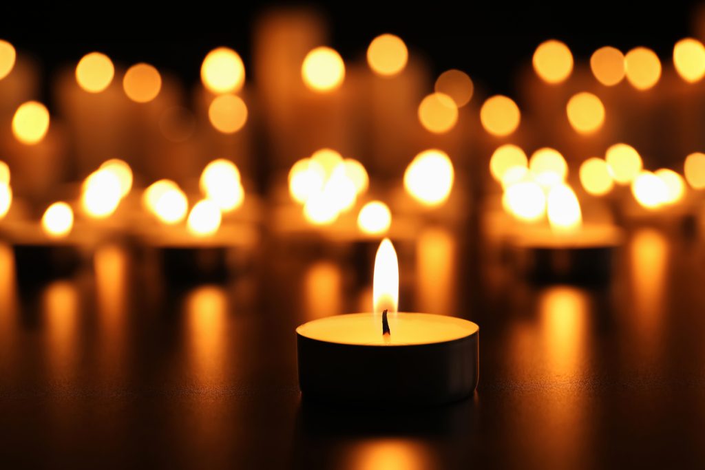 Foto van brandende kaarsjes