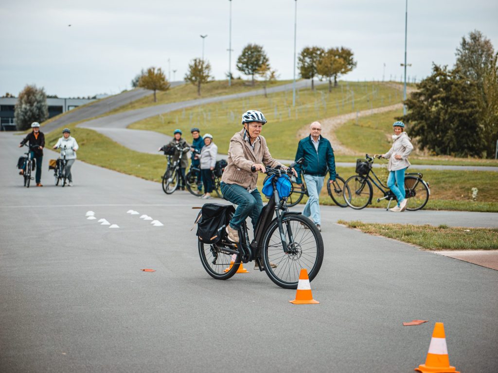 Foto van de fietscursus van VVN nr. 28