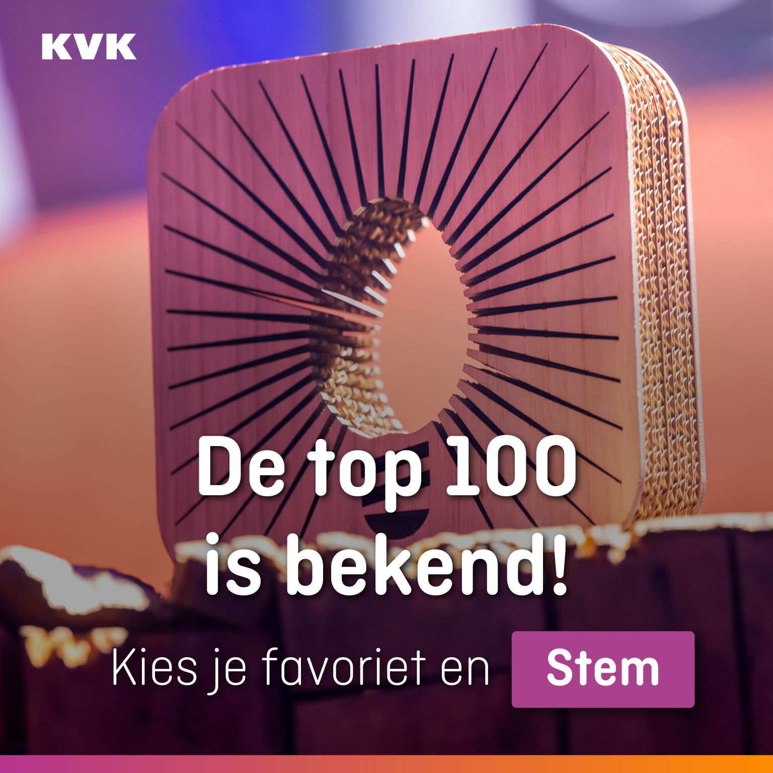 KVK: De top 100 is bekend. Kies je favoriet en stem!